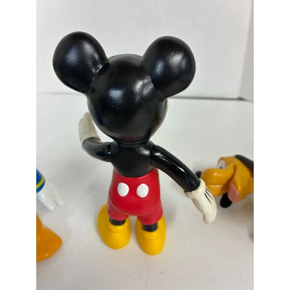 Disney Mickey Mouse Donald Duck Pluto Articulated Action Figure Toy Set 3pc